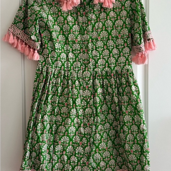 Pink and Green Elizabeth Wilson! Beautiful! EUC Perfect for the Masters! - Picture 2 of 2